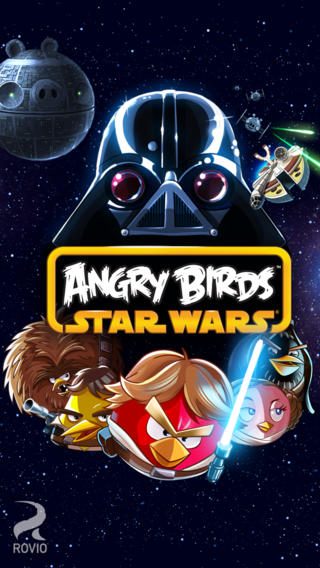 Schermata del gioco Angry Birds Star Wars per iPhone