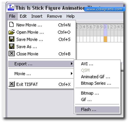 Schermata di salvataggio del video di animazione