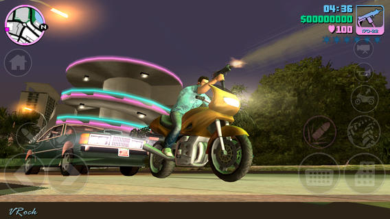 Schermata del gioco GTA Vice City per iPhone