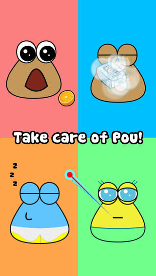 Schermata del gioco Pou per iPhone
