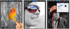 Applicazione di fotografia Color Splash per iPad
