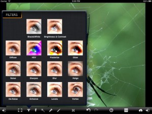 Applicazione di fotografia PixelMagic per iPad